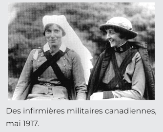 Des infirmières militaires canadiennes, mai 1917